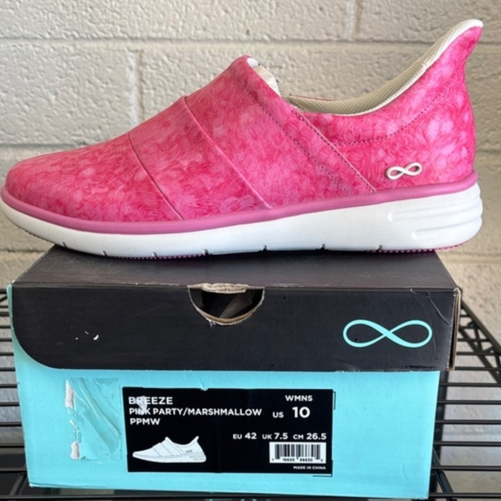 Breeze Slip-On Sneaker in Pink Party - Women's Comfort